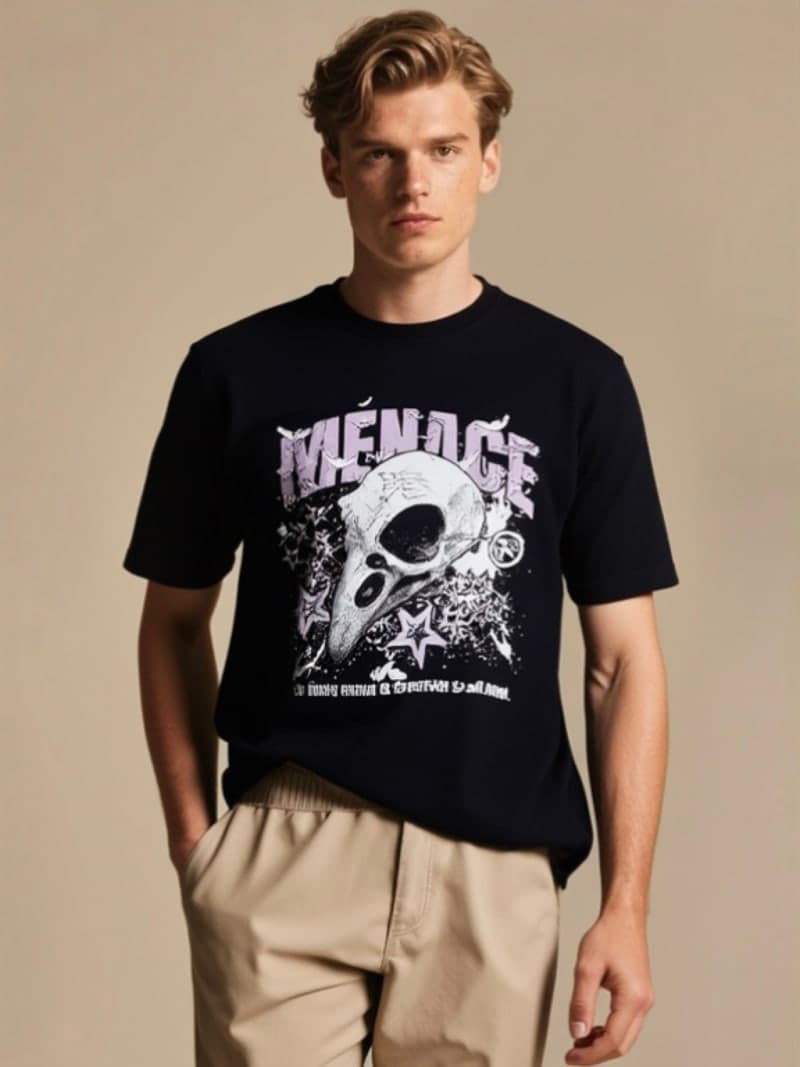 Embroidered T-Shirt view 1